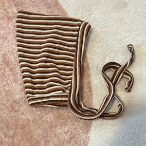 Kate Quinn Striped Knit Bonnet 0-3 Months